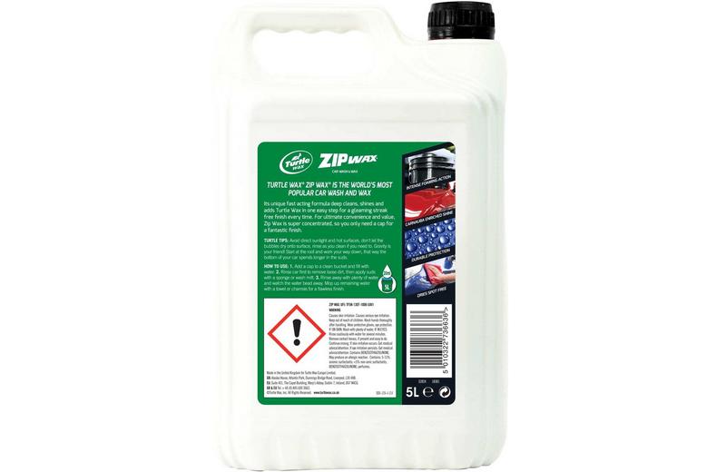 Turtle Wax Zip Wax Car Wash & Wax 5L Turtle Wax Zip Wax Car Wash & Wax 5L
