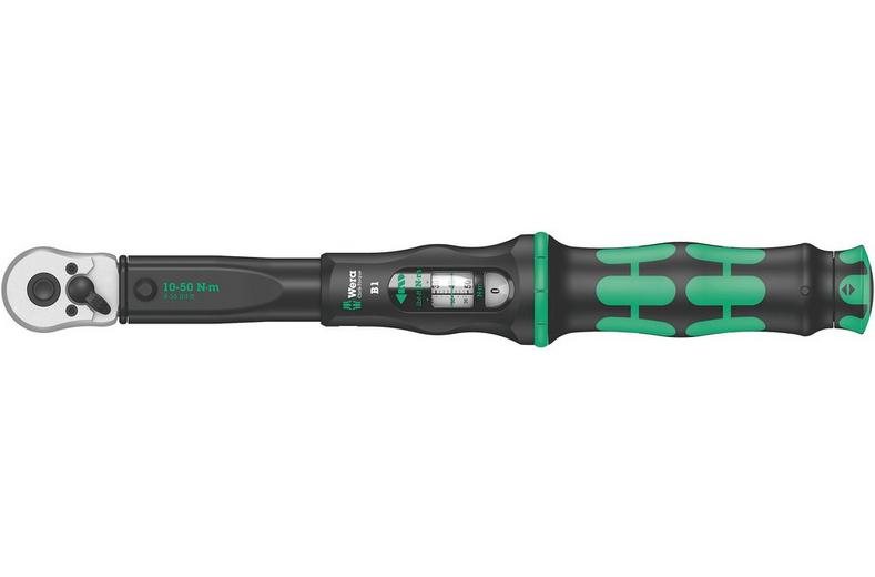 Wera Click-Torque B 1 Torque Wrench With Reversible Ratchet 10-50 Nm, 3/8 Wera Click-Torque B 1 Torque Wrench With Reversible Ratchet 10-50 Nm, 3/8