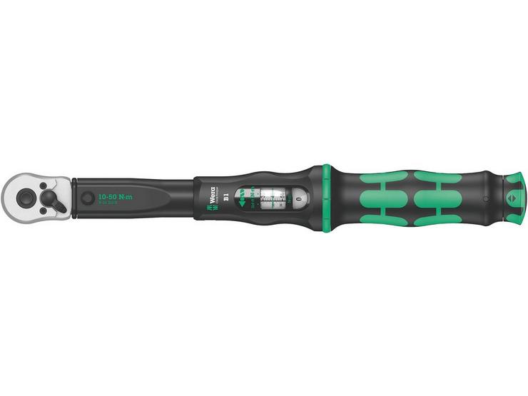 Wera Click-Torque B 1 Torque Wrench With Reversible Ratchet 10-50 Nm, 3/8