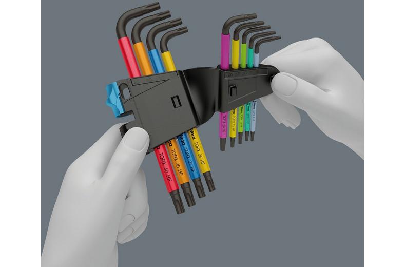 Wera 967/9 TX Multicolour HF 1 L-key Set With Holding Function 9pcs Wera 967/9 TX Multicolour HF 1 L-key Set With Holding Function 9pcs