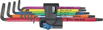 Wera 967/9 TX XL Multicolour HF 1 L-key Set With Holding Function 9pcs