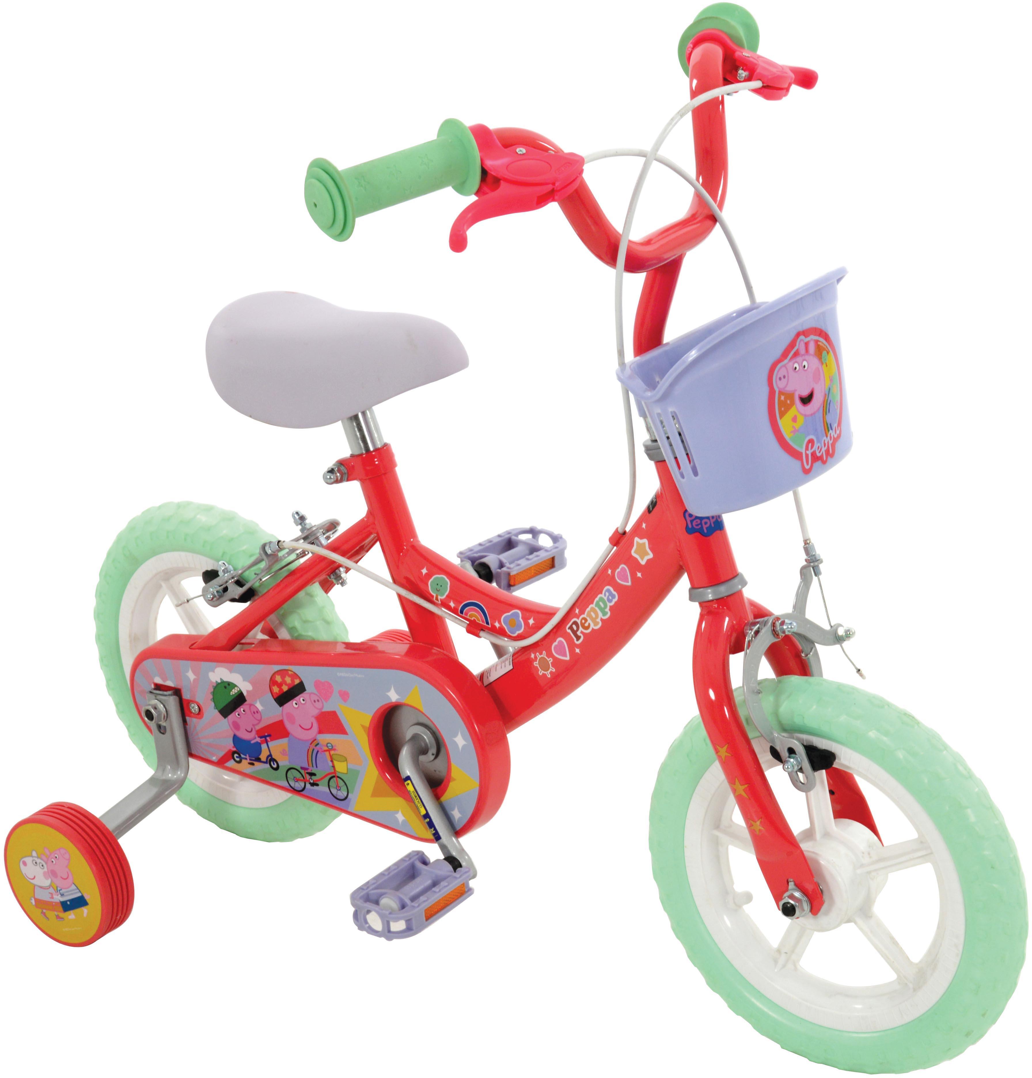 Halfords Peppa Pig Kids Bike - 12 inch Wheel | Pricematch, Extra 8% off for BC Members, Free Bike Health Check, Cycle2Work Scheme & 0% APR Finance.