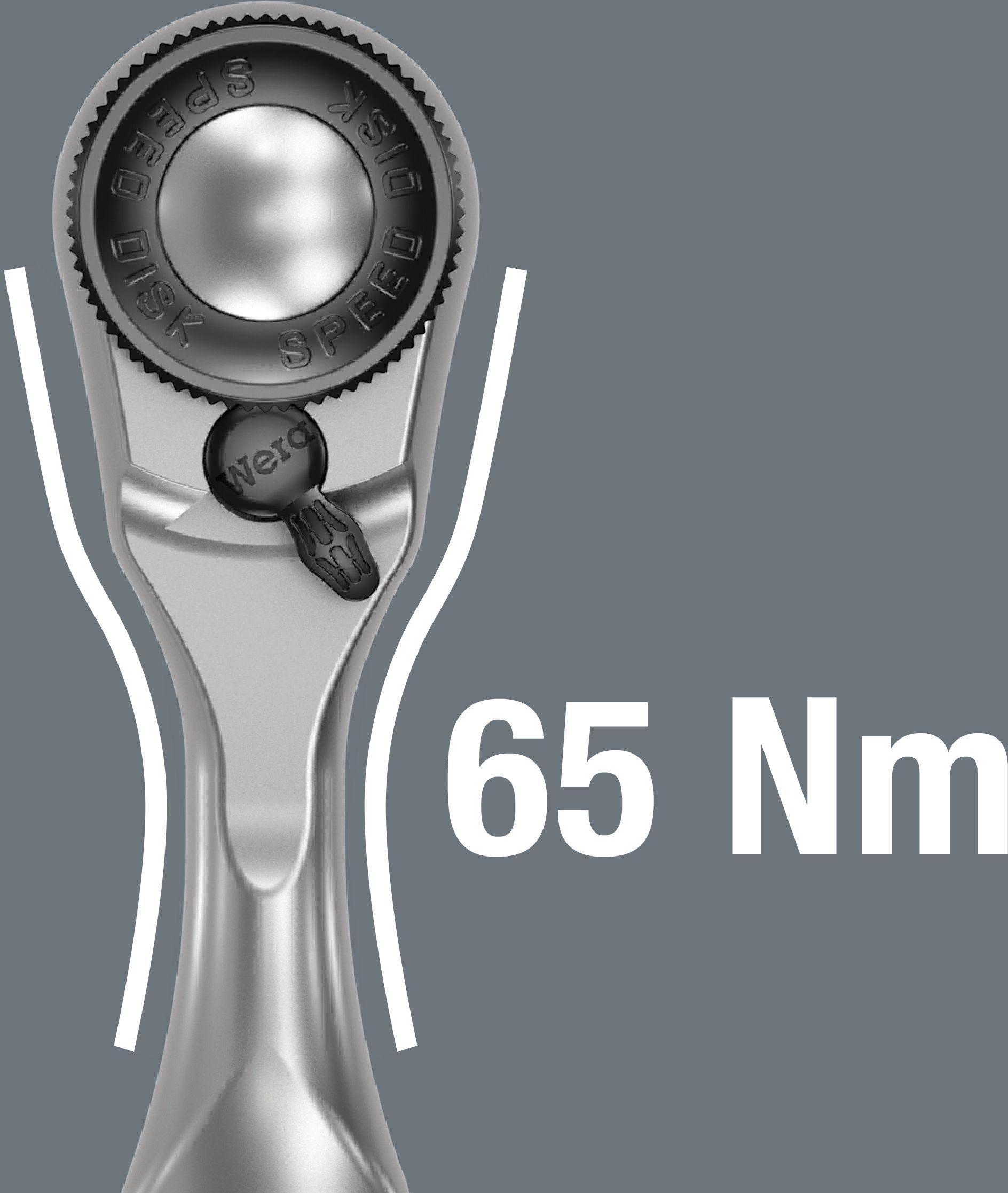 Wera 8008 A Zyklop Mini 3 Ratchet With 1/4 Drive