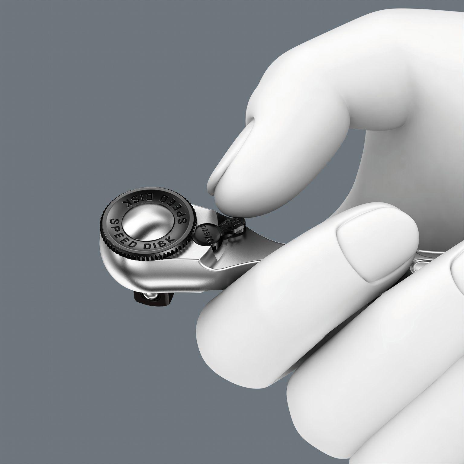 Wera 8008 A Zyklop Mini 3 Ratchet With 1/4 Drive