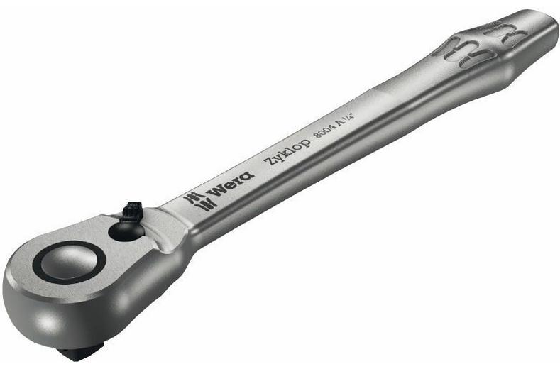Wera 8004 A Zyklop Metal Ratchet with switch lever and 1/4 drive Wera 8004 A Zyklop Metal Ratchet with switch lever and 1/4 drive