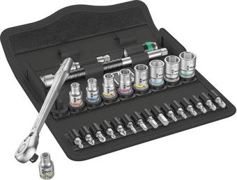 Wera 8100 SA 8 Zyklop Metal Ratchet Set With Switch Lever 1/4 Drive