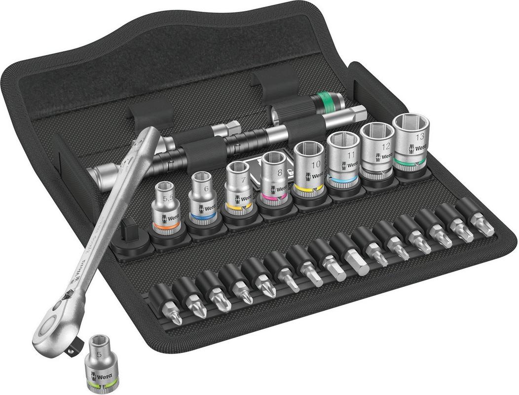 Halfords Wera 8100 Sa 8 Zyklop Metal Ratchet Set With Switch Lever 1/4 Drive | Extra 8% off for BC Members