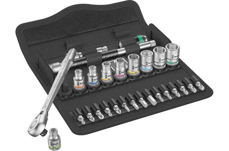 Wera 8100 SA 8 Zyklop Metal Ratchet Set With Switch Lever 1/4 Drive Wera 8100 SA 8 Zyklop Metal Ratchet Set With Switch Lever 1/4 Drive