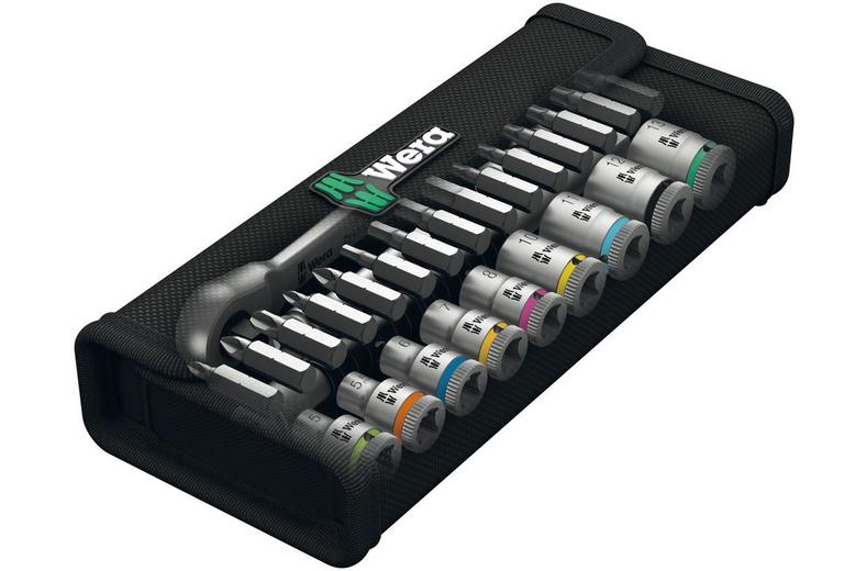 Wera 8100 SA 8 Zyklop Metal Ratchet Set With Switch Lever 1/4 Drive Wera 8100 SA 8 Zyklop Metal Ratchet Set With Switch Lever 1/4 Drive