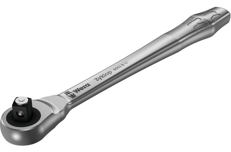 Wera 8003 B Zyklop Metal Ratchet With Push-Through Square And 3/8 drive 222mm Wera 8003 B Zyklop Metal Ratchet With Push-Through Square And 3/8 drive 222mm