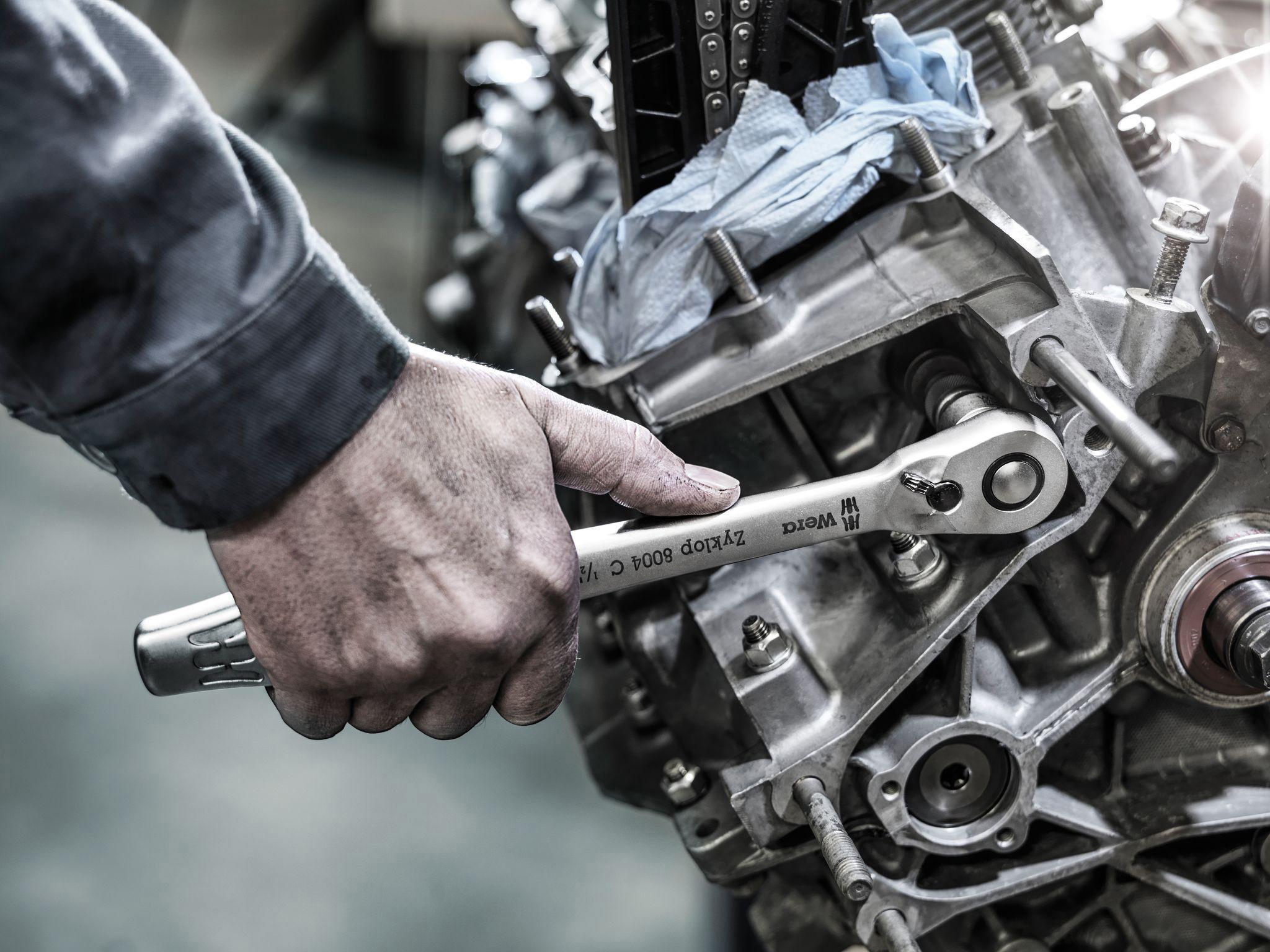 Wera 8004 C Zyklop Metal Ratchet With Switch Lever And 1/2 Drive