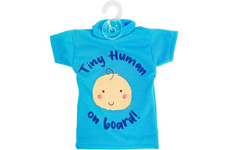 Tiny Human On Board T-Shirt Sign - Blue Tiny Human On Board T-Shirt Sign - Blue