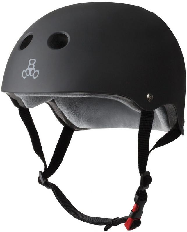 Halfords Triple 8 Sweatsaver Helmet Black S/M | Extra 8% off for BC Members