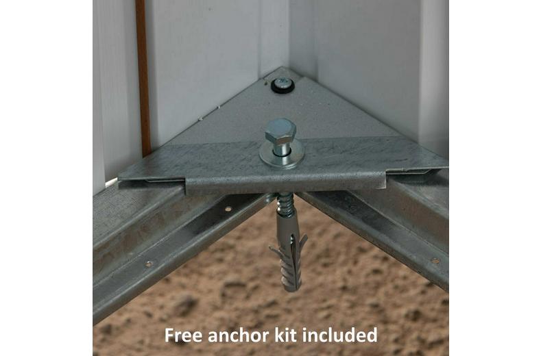 Yardmaster Castleton Apex Metal Shed 6 x 4.5 ft Yardmaster Castleton Apex Metal Shed 6 x 4.5 ft