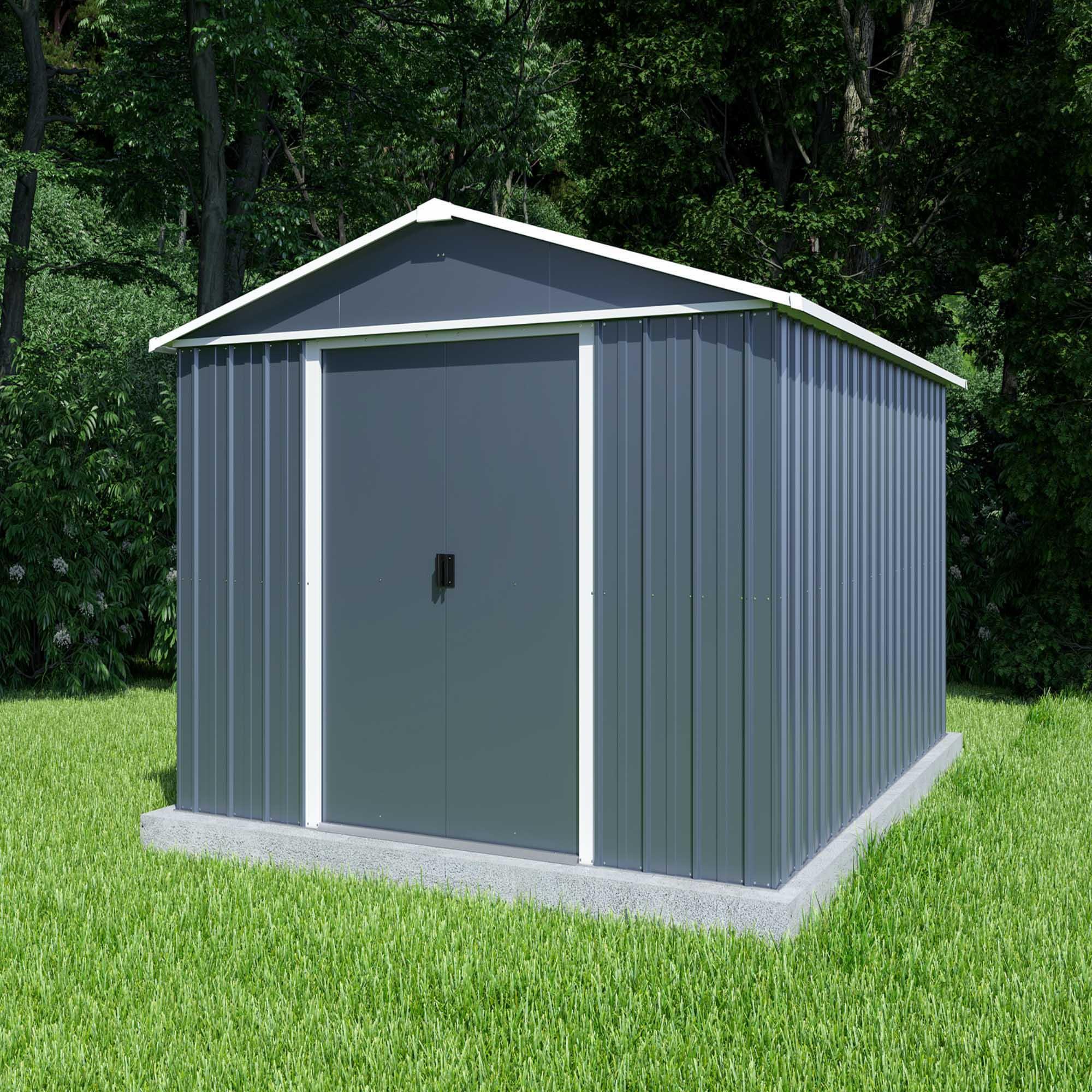 Yardmaster Castleton Apex Metal Shed 10 x 13 ft