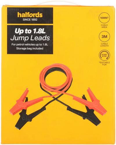 Halfords Up to 1.8L Jump Leads Halfords Up to 1.8L Jump Leads