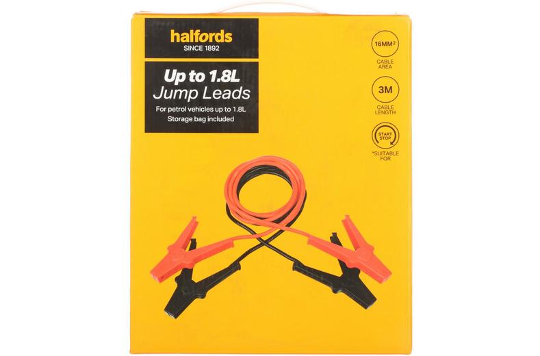 Halfords Up to 1.8L Jump Leads Halfords Up to 1.8L Jump Leads