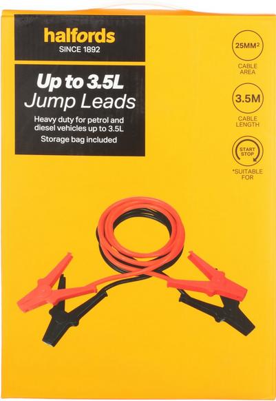 Halfords Up to 3.5L Jump Leads Halfords Up to 3.5L Jump Leads