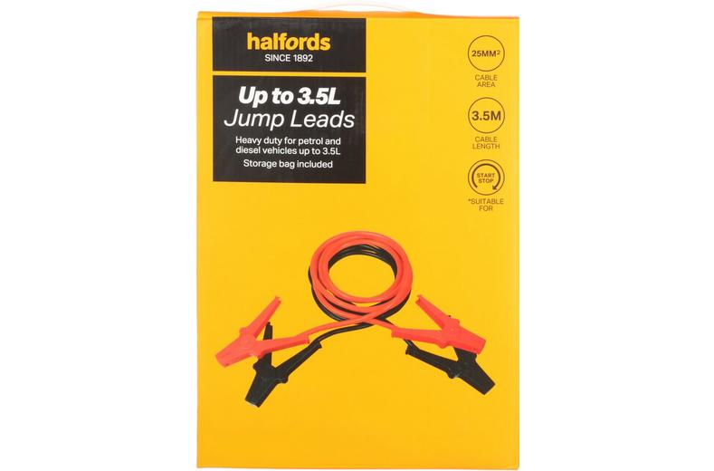 Halfords Up to 3.5L Jump Leads Halfords Up to 3.5L Jump Leads
