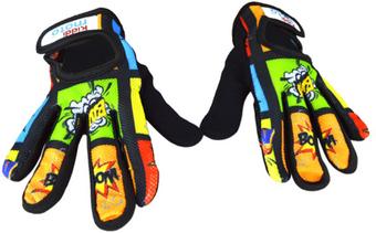 Kiddimoto Comic Full Finger Gloves