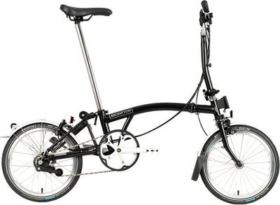 Ex-Display Brompton C Line Explore Mid Handlebar Folding Bike, Black - 16" Wheel Ex-Display Brompton C Line Explore Mid Handlebar Folding Bike, Black - 16" Wheel