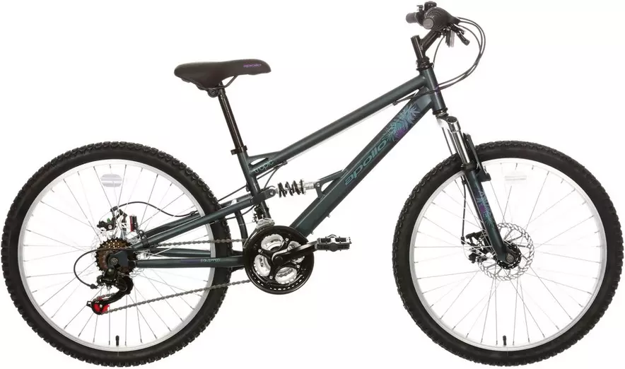 Apollo Tropic Junior Mountain Bike 24 Wheel Halfords UK