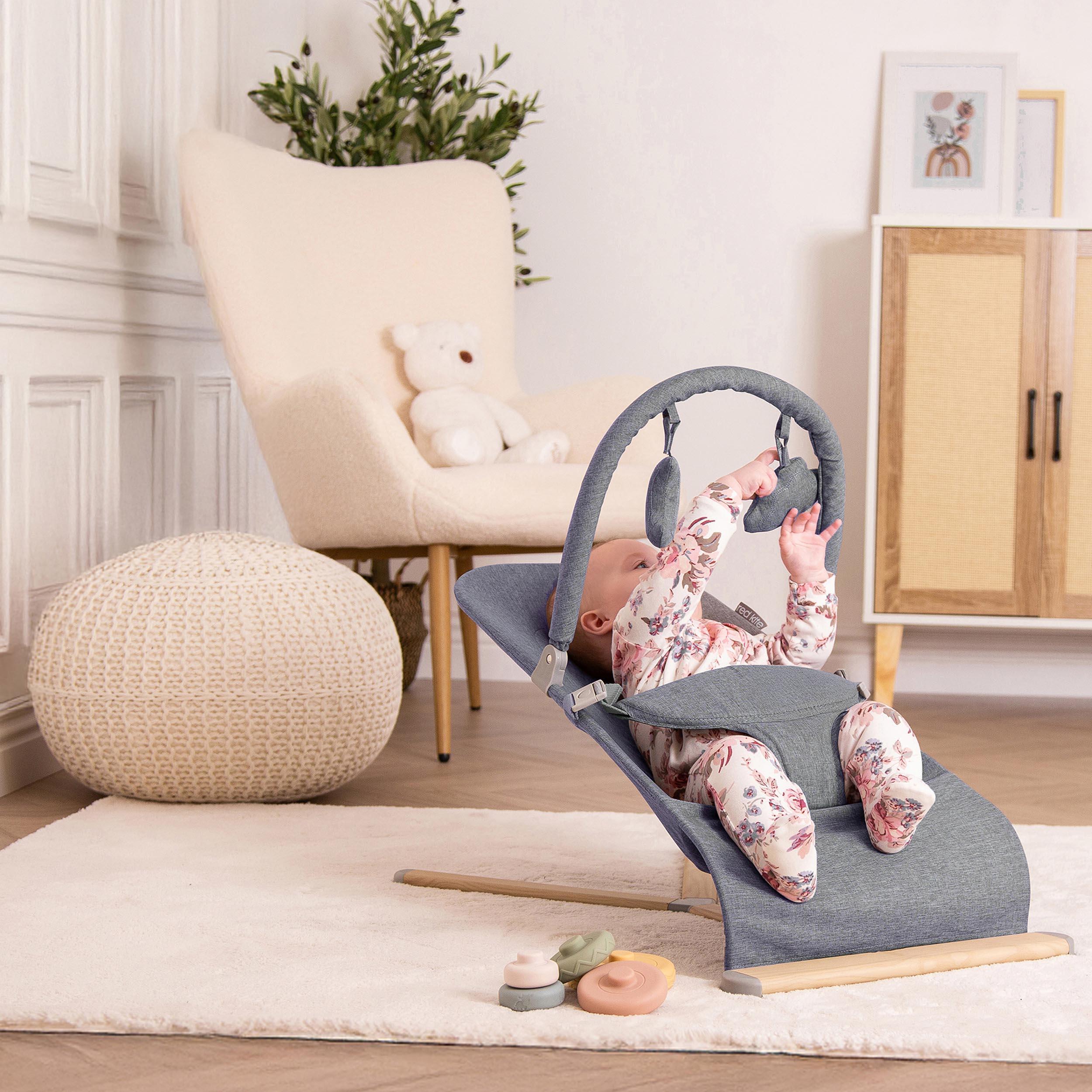 Red Kite Baya Bouncer - Dove Grey