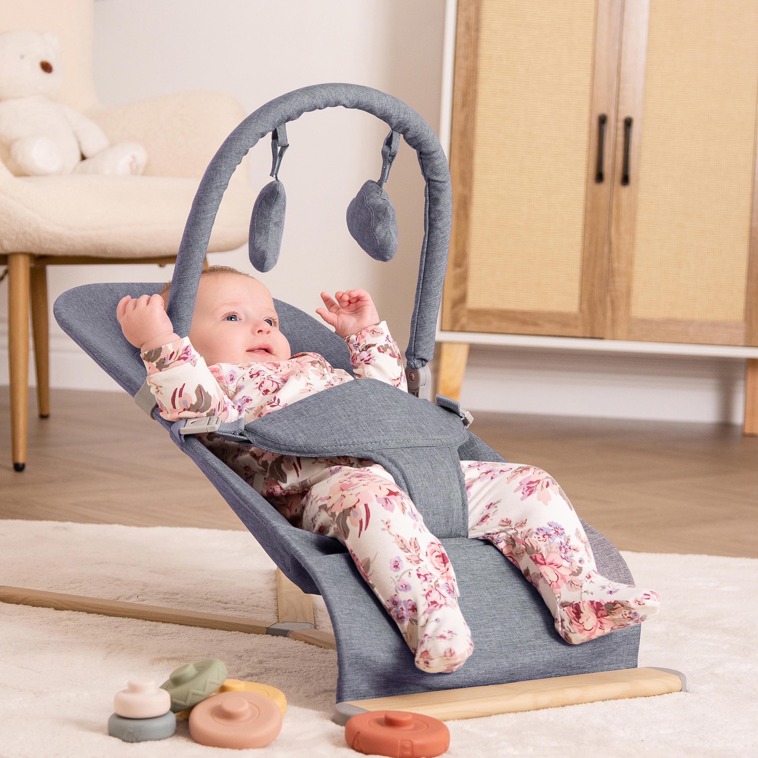 Red Kite Baya Bouncer - Dove Grey