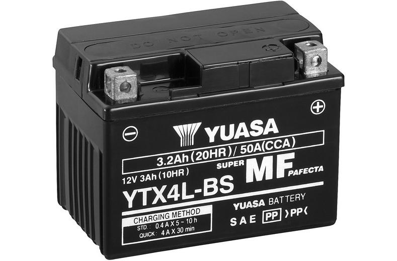 Yuasa YTX4L-BS Maintenance Free Motorcycle Battery Yuasa YTX4L-BS Maintenance Free Motorcycle Battery