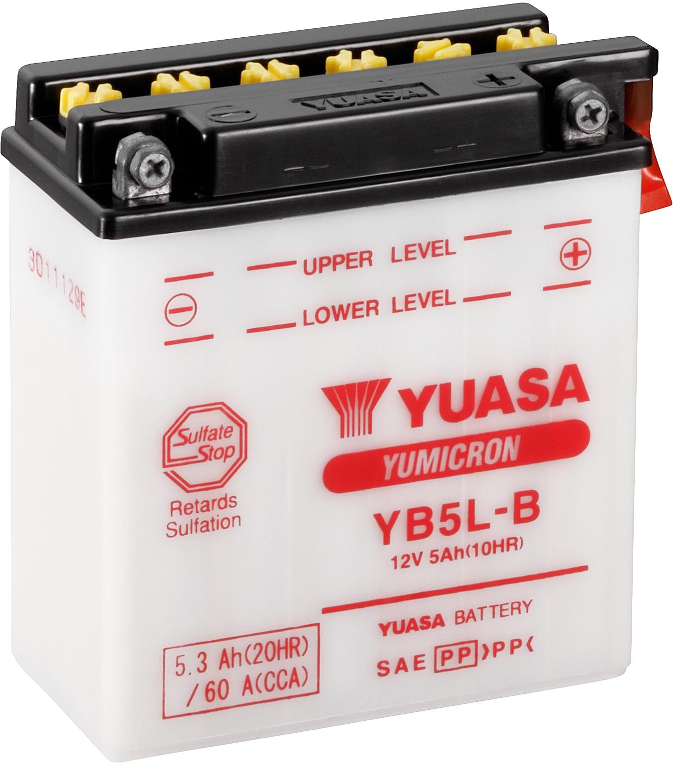 Yuasa YB5L-B Yumicron Motorcycle Battery