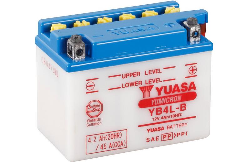 Yuasa YB4L-B Yumicron Motorcycle Battery Yuasa YB4L-B Yumicron Motorcycle Battery