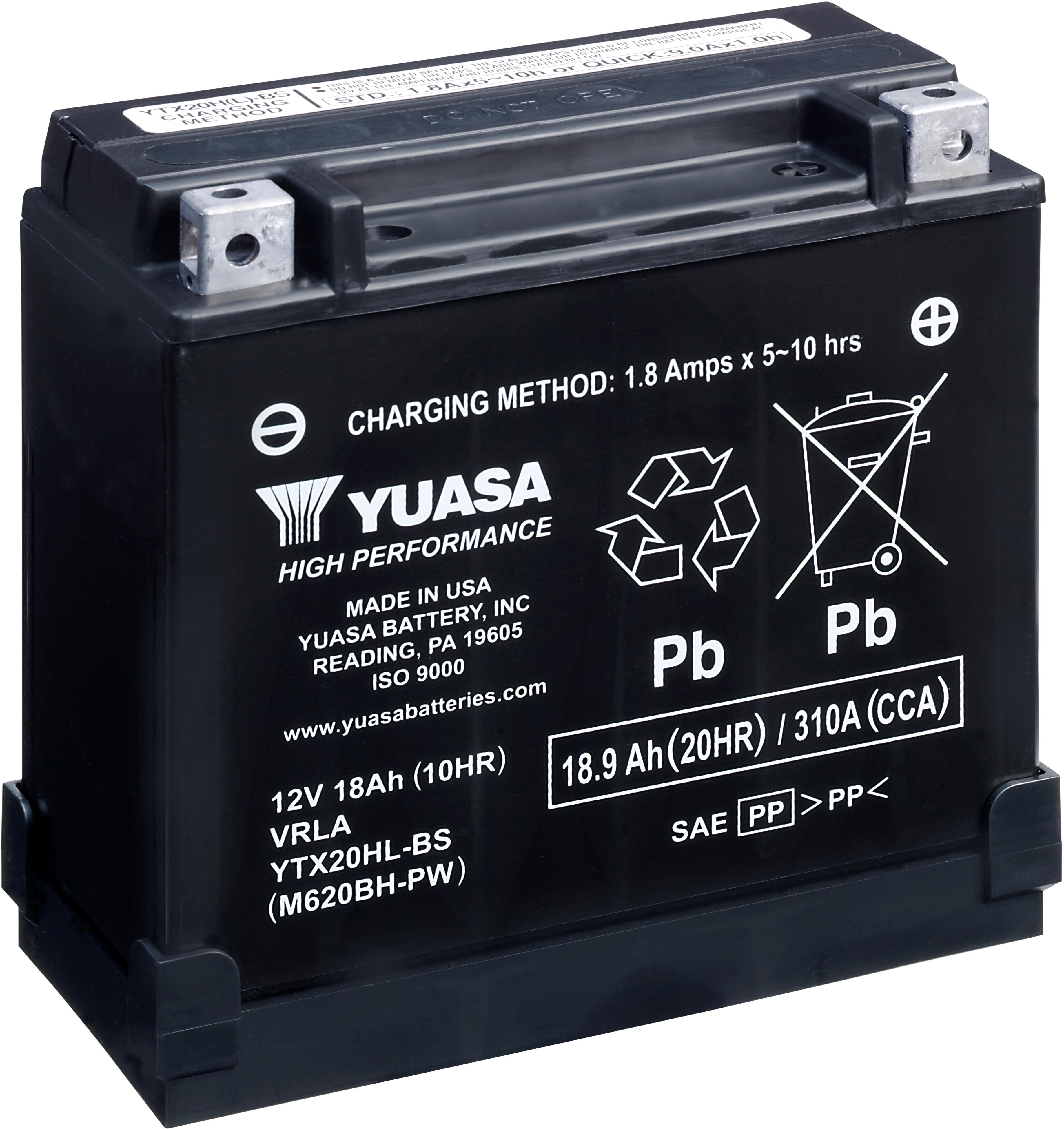 Yuasa Ytx20Hl-Bs High Performance Motorcycle Battery