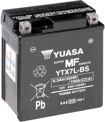 Yuasa YTX7L-BS Maintenance Free Motorcycle Battery