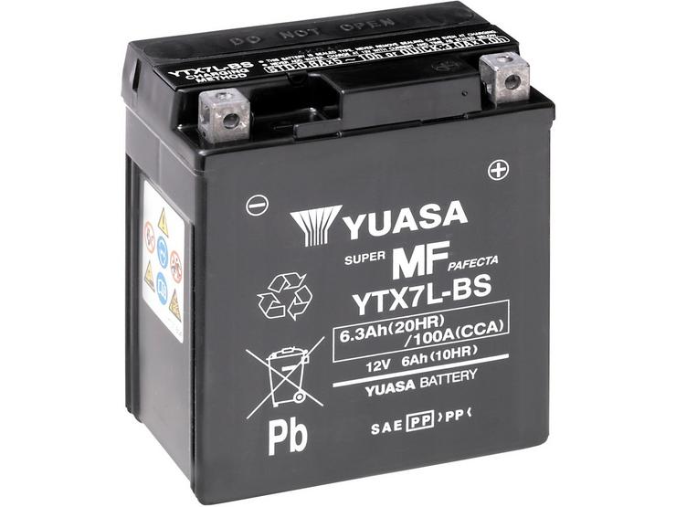 Yuasa YTX7L-BS Maintenance Free Motorcycle Battery