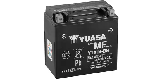 STX14-BS Replacement Battery 12V 200CCA Genuine SigmasTek YTX14-BS 