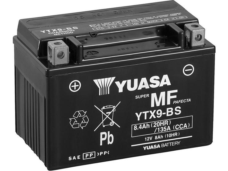 Yuasa YTX9-BS Maintenance Free Motorcycle Battery