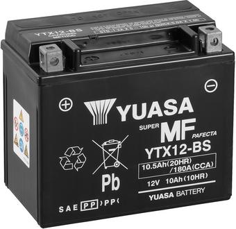 Yuasa YTX12-BS Maintenance Free Motorcycle Battery