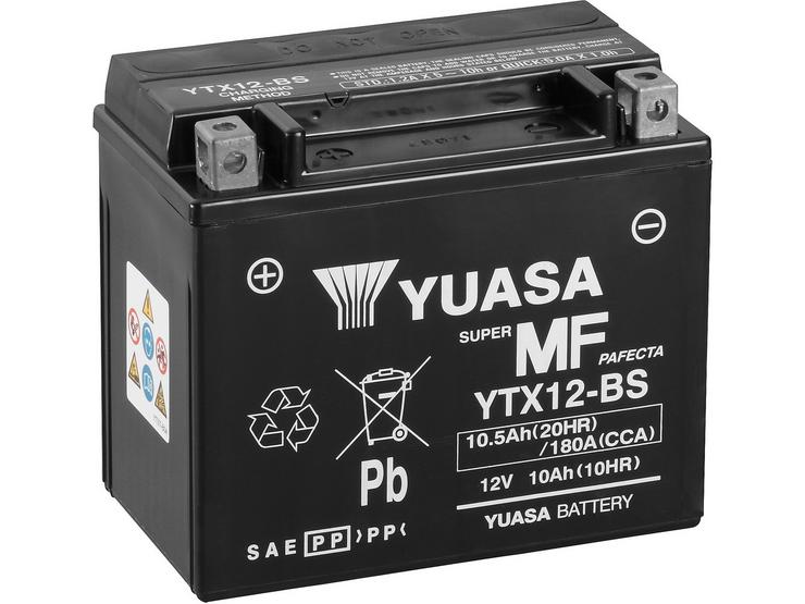 Yuasa YTX12-BS Maintenance Free Motorcycle Battery