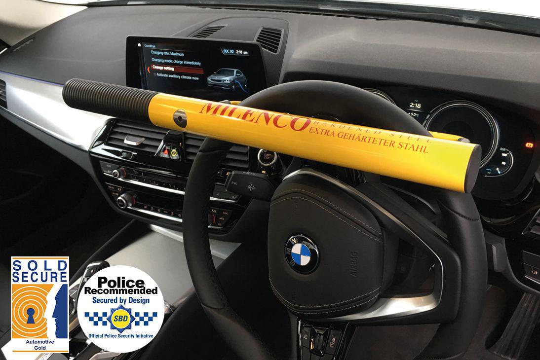 Milenco High Steering Wheel Security Lock - Yellow