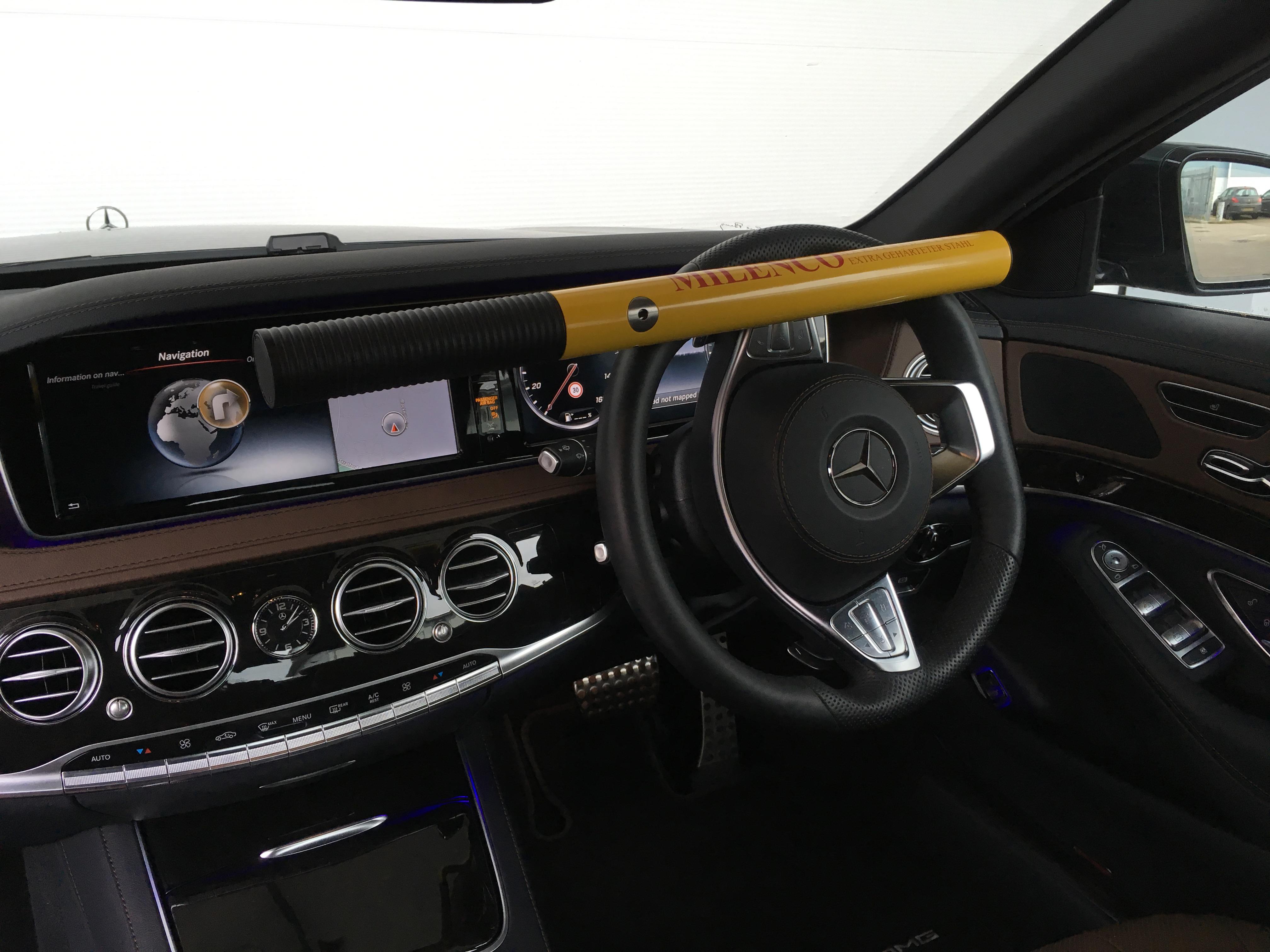 Milenco High Steering Wheel Security Lock - Yellow