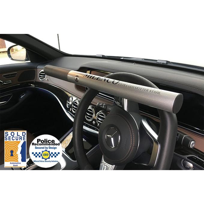Milenco High Security Steering Wheel Lock - Silver