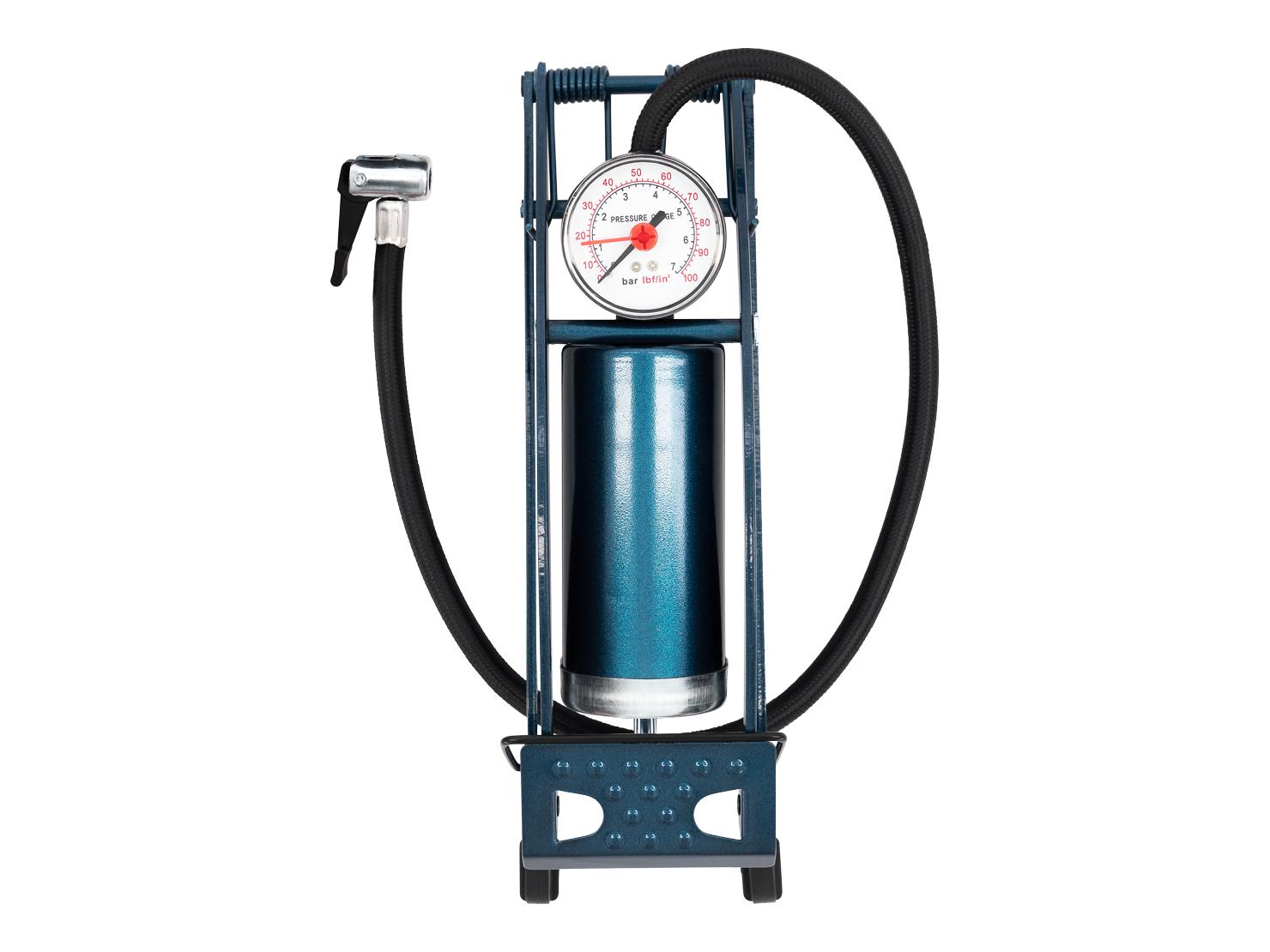 Halfords Essentials Metal Barrel Foot Pump And Gauge