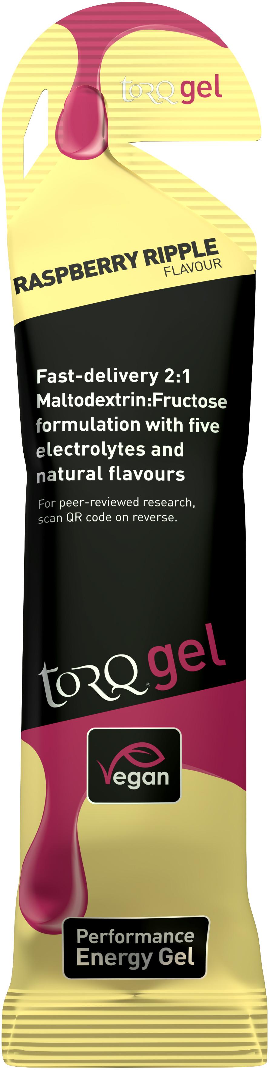 TORQ Energy Gel, Raspberry Ripple, 15 x 45g Halfords UK