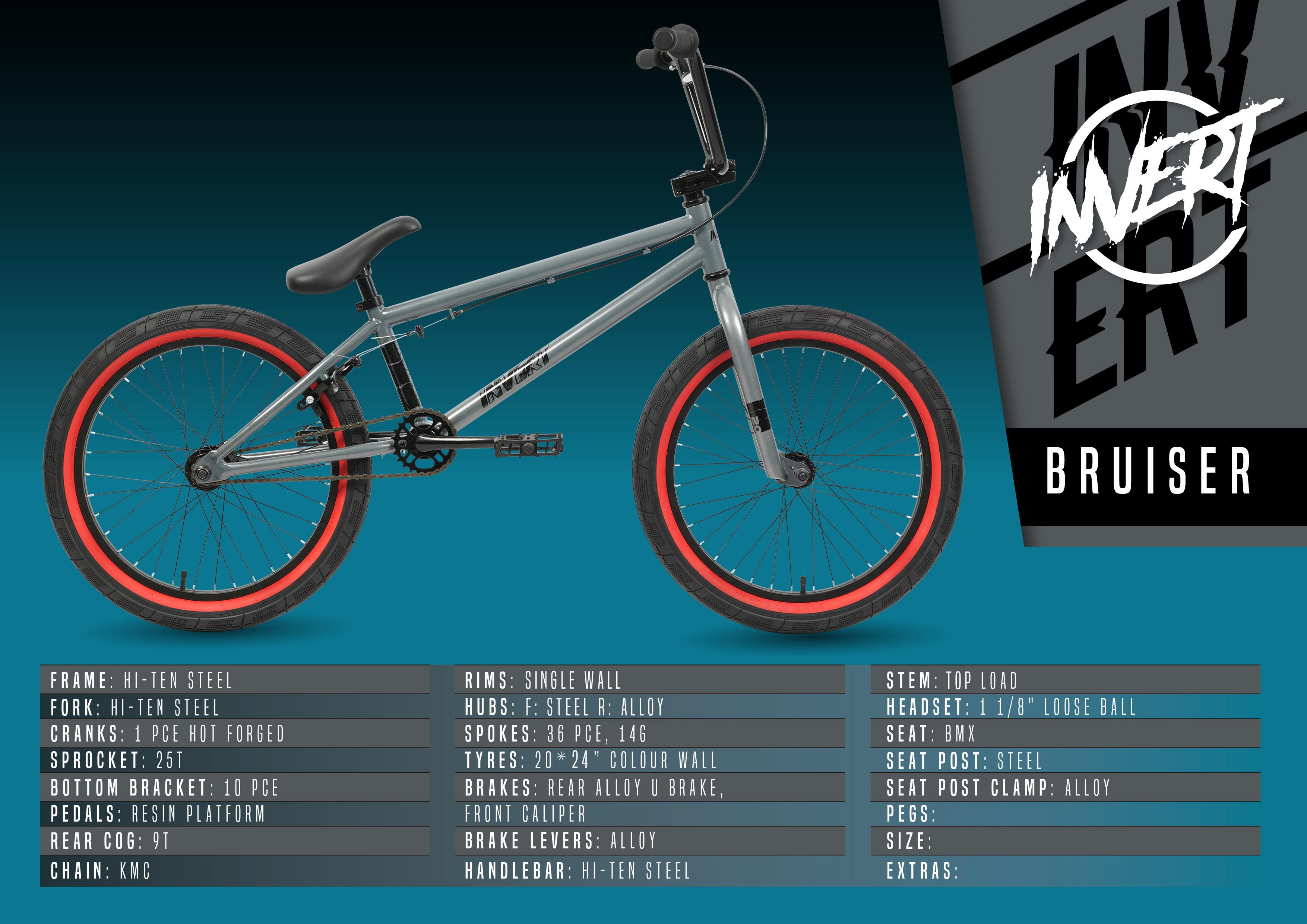 Invert Bruiser BMX Bike - 20" Wheel