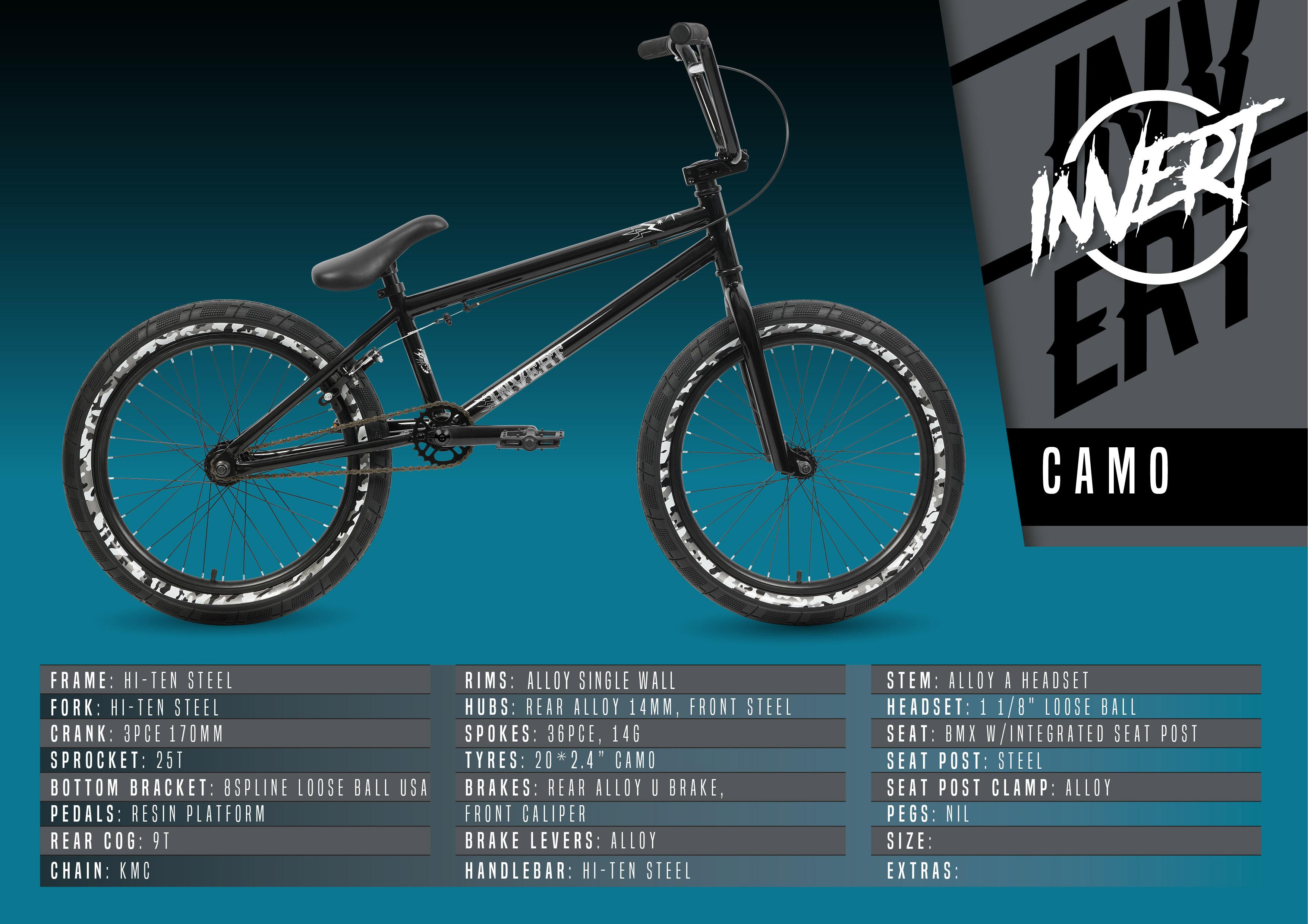 Invert Camo BMX Bike - 20" Wheel