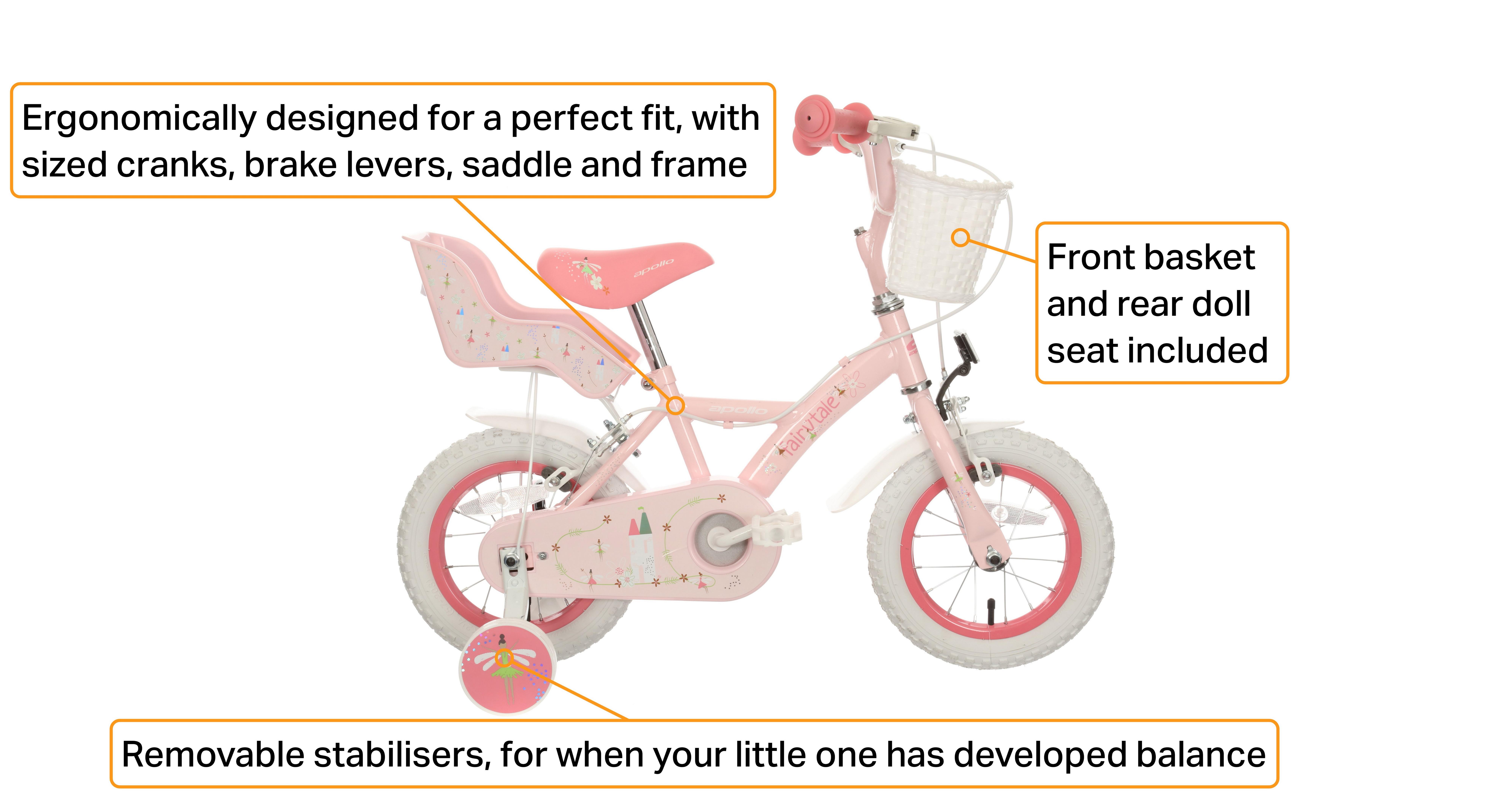 Apollo Fairytale Kids Bike - 12" Wheel