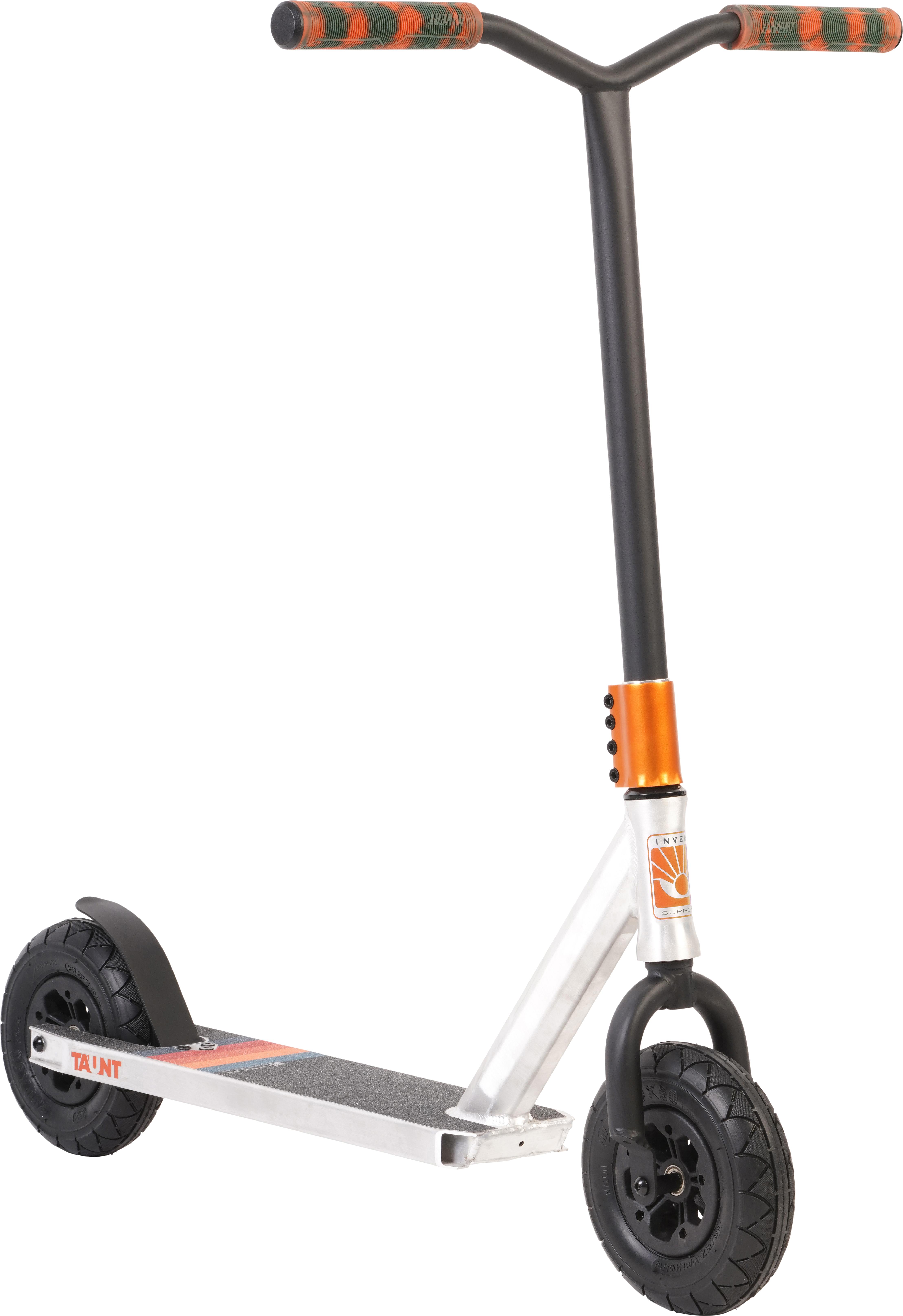 Invert Supreme Taunt Dirt Stunt Scooter Raw/Orange/Green Halfords UK