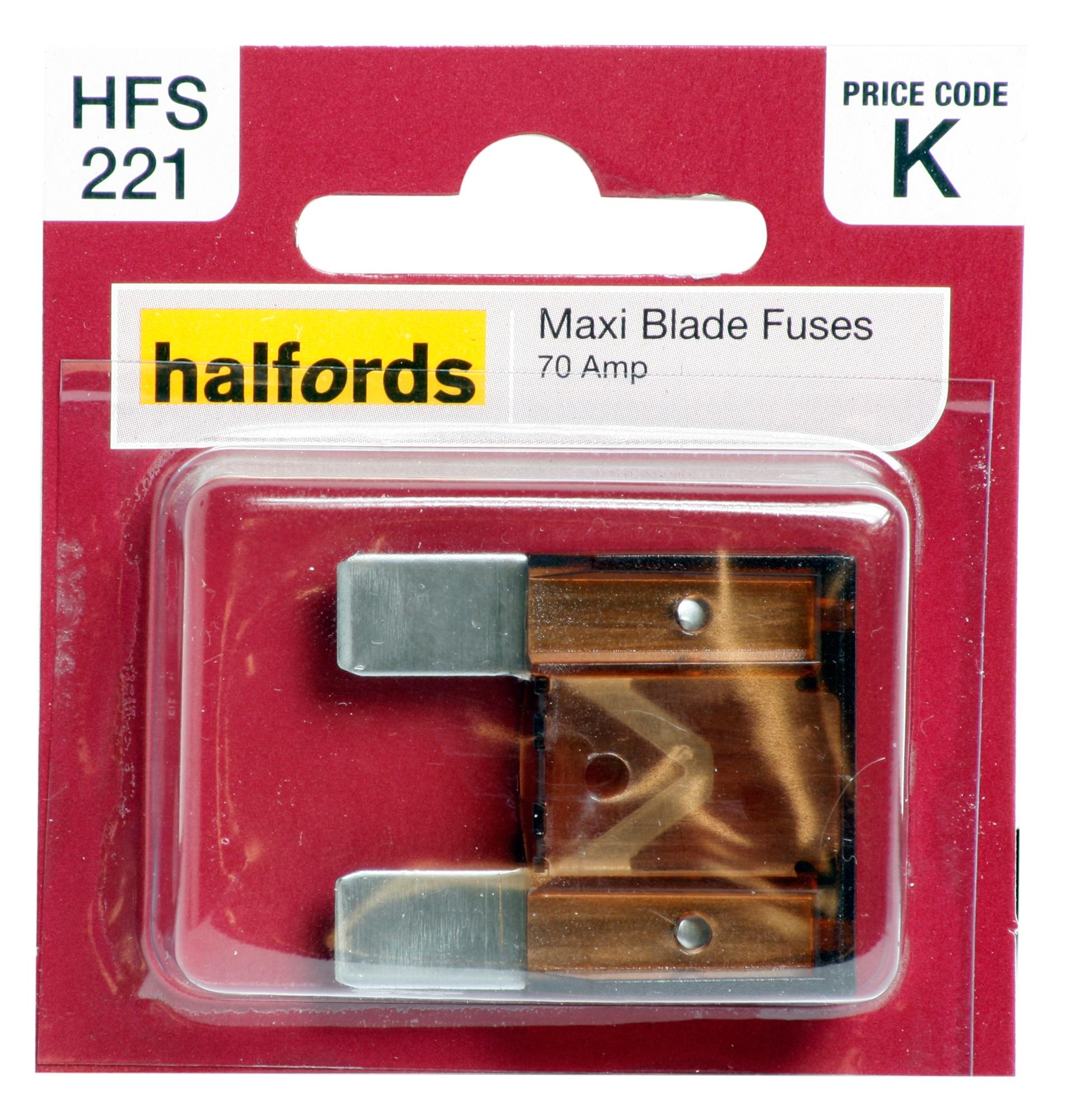 Halfords Maxi Blade Fuse 70 Amp (Hfs221)