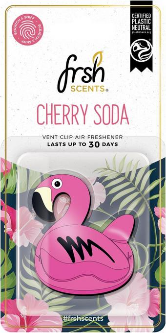 FRSH Scents® Cherry Soda Flamingo Deluxe Vent Clip