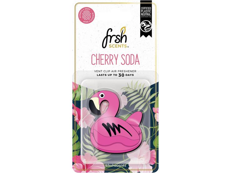 FRSH Scents® Cherry Soda Flamingo Deluxe Vent Clip